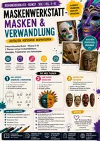 Vorschau - Unterrichtsreihen - Masken gestalten Unterrichtsmaterial | Maskenbau, Gesicht & Kulturen | Kunst Klasse 5–8 - Deckblatt