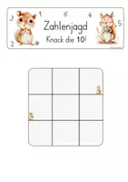 Vorschau - Spiele - Materialpaket: Zahlenjagd - Knack die 10 /20 - Seite 1
