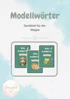 Vorschau - Arbeitsblätter - Deckblatt Modellwörter - Deckblatt