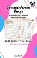 Vorschau - Spiele - Sommerferienbingo - 1. Schultag - Spiel - Deckblatt