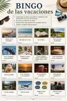 Vista previa - Hojas de trabajo - Bingo de las vacaciones - Portada