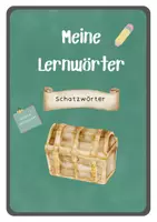 Vorschau - Arbeitsblätter - Deckblatt Lernwörter - Seite 2