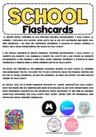 Vista previa - Decoración del aula - School Vocabulary Flashcards - página 1