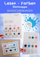Vorschau - Arbeitsblätter - Klettmappe Farben lesen, Basisschreibungen - Deckblatt