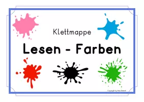 Vorschau - Arbeitsblätter - Klettmappe Farben lesen, Basisschreibungen - Seite 3