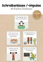 Vorschau - Bildkarten - 80 Kreative Schreibanlässe/-impulse // Freies Schreiben - Deckblatt