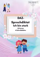 Vorschau - Stundenentwürfe - Dosendiktat / Schleichdiktat „Ich bin stark!“ 💛 Selbstvertrauen, Mut & Fehlerkultur | mit Sprechanlässen - Deckblatt