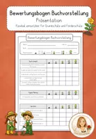 Vorschau - Anderer Materialtyp - Buchvorstellung – Bewertungsbogen | Präsentation - Deckblatt
