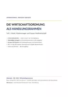 Vorschau - Stundenentwürfe - Wirtschaftsordnung komplett: Teil 1+2 - Seite 1
