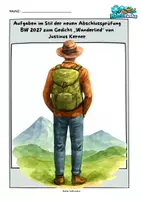 Vorschau - Arbeitsblätter - _„Wanderlied“ (Kerner) Gedichtanalyse Abschlussprüfung 2027 RS BW - Deckblatt