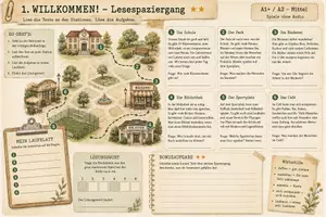 Vorschau - Arbeitsblätter - VKL mit Herz: Zusatzmaterial: Lesespaziergang 2 fach differenziert - Seite 1