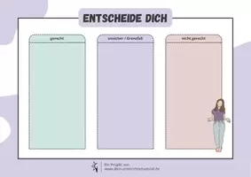 Vorschau - Arbeitsblätter - Recht und Gerechtigkeit ⎮ Gerecht oder nicht - Entscheide dich - Spiel für Klasse 11 bis 13 - Seite 2