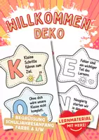 Vorschau - Mal- und Bastelvorlagen - Willkommen DEKO - Deckblatt