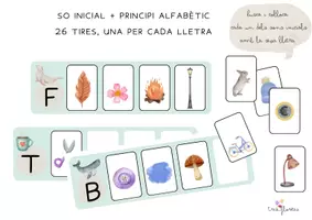 Vista previa - Tarjetas / Manipulativos - Consciència fonològica so inicial. CATALÀ. - página 1