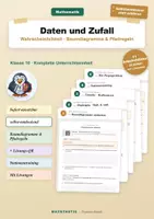 Vorschau - Arbeitsblätter - Daten und Zufall · Klasse 10 · Baumdiagramme & Pfadregeln - Deckblatt