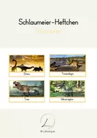 Vorschau - Text - Schlaumeier Heftchen: Dinosaurier (Lesen auf Satzebene, Silbenschrift) - Deckblatt