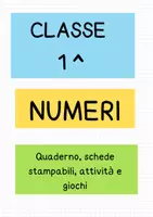 anteprima - Programmi scolastici / Materiali per docenti - Matematica Classe 1 -I numeri da 1 a 10 -Quaderno Operativo - Pagina di copertina