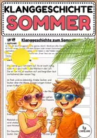 Vorschau - Arbeitsblätter - Klanggeschichte zum Sommer - Musik Jg.1-6 - Deckblatt