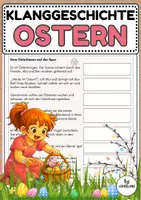 Vorschau - Arbeitsblätter - Klanggeschichte zu Ostern - Musik Jg.1-6 - Deckblatt