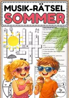 Vorschau - Arbeitsblätter - Musik-Rätsel zum Sommer - Musik Jg.4-6 - Deckblatt