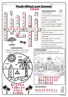 Vorschau - Arbeitsblätter - Musik-Rätsel zum Sommer - Musik Jg.4-6 - Seite 3