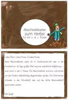 Vorschau - Stationenlernen - Abschreibkartei Herbst in Druckschrift | Deutsch Klasse 2–3 - Seite 3