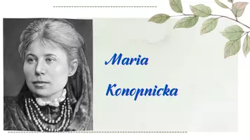 zapowiedź - Maria-Konopnicka - obwoluta