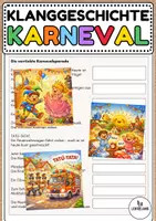 Vorschau - Arbeitsblätter - Klanggeschichte zum Karneval - Musik Jg.1-6 - Deckblatt