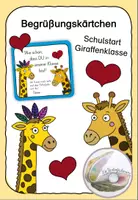 Vorschau - Anderer Materialtyp - Begrüßungskärtchen Giraffenklasse Schulstart - Deckblatt