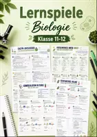 Vorschau - Arbeitsblätter - Biologie Lernspiele Klasse 11–12 | 5 Arbeitsblätter Oberstufe - Deckblatt