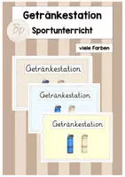 Vorschau - Anderer Materialtyp - Getränkestation - Sportunterricht - Deckblatt