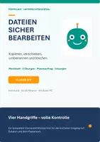 Vorschau - Stundenentwürfe - Dateien und Ordner | Der Computerführerschein für Klasse 5/6 | Paket mit 7 Materialien | Arbeitsblätter mit Lösungen | Informatik - Seite 1