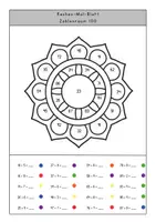 Vorschau - Stationenlernen - Rechenmandalas Bundle - Zahlenraum 20 + 100 + 1000 - Seite 3