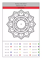 Vorschau - Arbeitsblätter - Rechenmandalas ZR 100 – Kopfrechnen mit Selbstkontrolle - Seite 2