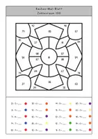 Vorschau - Arbeitsblätter - Rechenmandalas ZR 100 – Kopfrechnen mit Selbstkontrolle - Seite 3