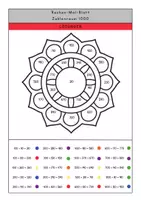 Vorschau - Arbeitsblätter - Rechenmandalas ZR 1000 – Kopfrechnen mit Selbstkontrolle - Seite 2