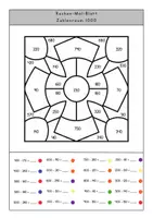 Vorschau - Arbeitsblätter - Rechenmandalas ZR 1000 – Kopfrechnen mit Selbstkontrolle - Seite 3