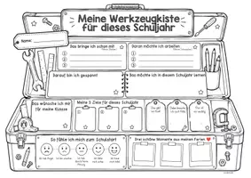 Vorschau - Arbeitsblätter - Meine Werkzeuge für dieses Schuljahr – Reflexion, Ziele & Kennenlernen zum Schulstart | Klasse 2–8 - Seite 3