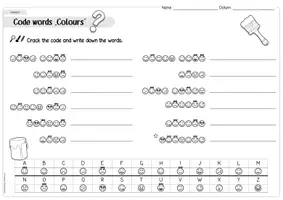 Vorschau - Arbeitsblätter - AB Sammlung zur Vokabelübung "Colours" - Seite 2
