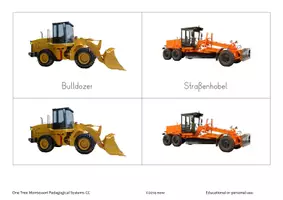 Vorschau - Fördermaterial/Inklusion - Baufahrzeuge - Bildkarten mit Text - Seite 3