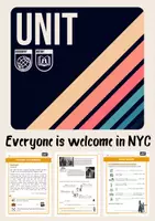 Aperçu - Préparation de séquence / Séquence complète - EVERYONE IS WELCOME IN NYC! Séquence anglais 5e ! - Page de couverture