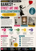 Vorschau - Unterrichtsreihen - Banksy Unterrichtsmaterial – Street Art, Graffiti und politische Kunst für den Kunstunterricht der Oberstufe - Deckblatt