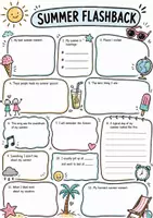 Vorschau - Arbeitsblätter - Summer Vacation Bingo/Flashback - Deckblatt