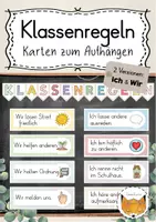 Vorschau - Poster - Regeln Klassenregeln bunt - Deckblatt