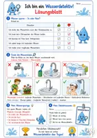 Vorschau - Arbeitsblätter - Ich bin ein Wasserdetektiv_Wasser sparen - Seite 2