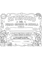 anteprima - Opere didattiche / Libri di testo - ATTESTATO PRIMO GIORNO DI SCUOLA - Pagina 1