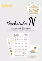 Vorschau - Spiele - Buchstabe N - lesen und schreiben - Deckblatt