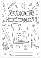 Vorschau - Mal- und Bastelvorlagen - Materialpaket - Deckblatt Mathematik - Deckblatt