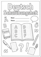Vorschau - Arbeitsblätter - Materialpaket Deckblatt Deutsch - Deckblatt