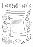 Vorschau - Arbeitsblätter - Materialpaket Deckblatt Deutsch - Seite 2